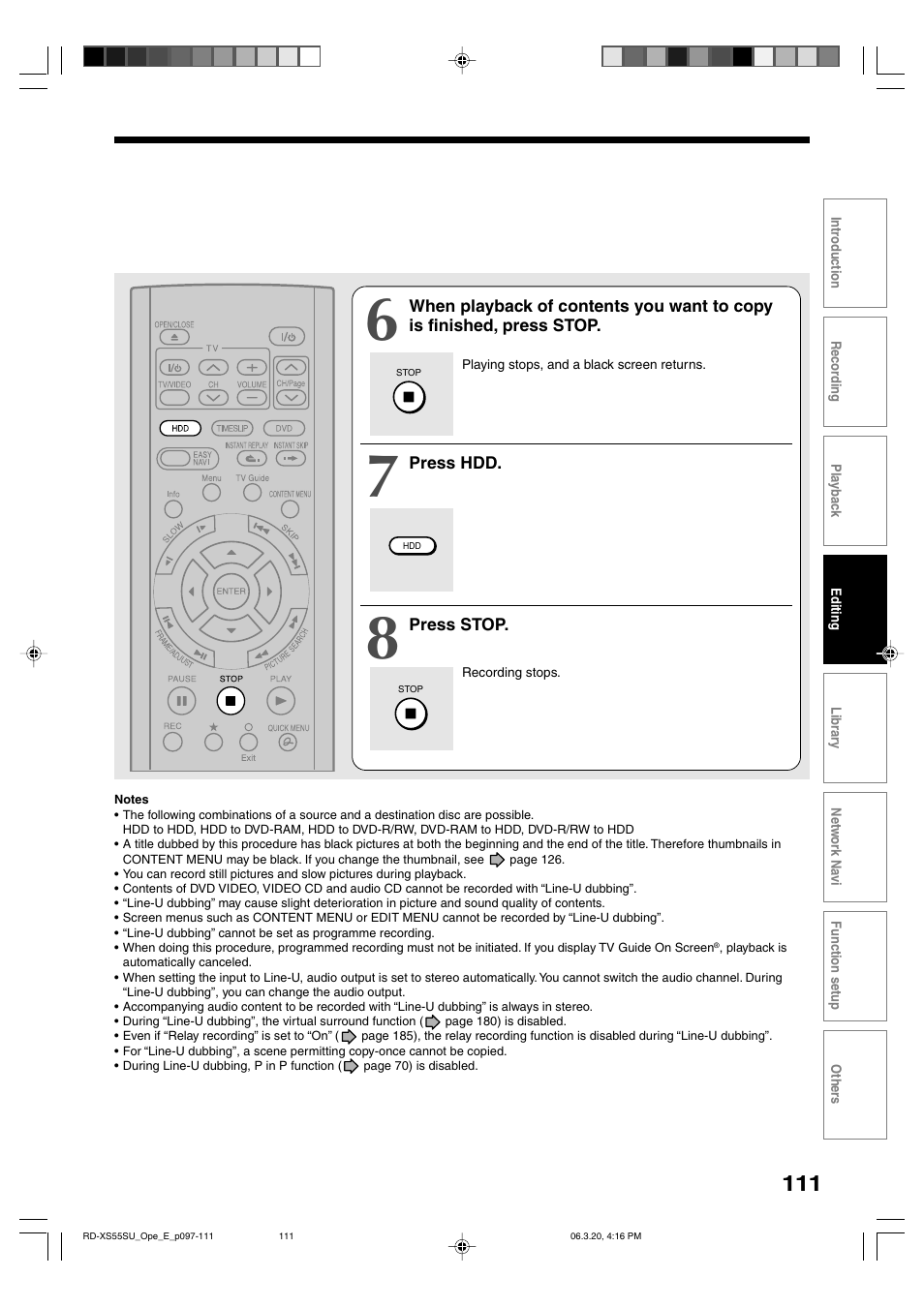 Toshiba RD-XS55KU User Manual | Page 111 / 199