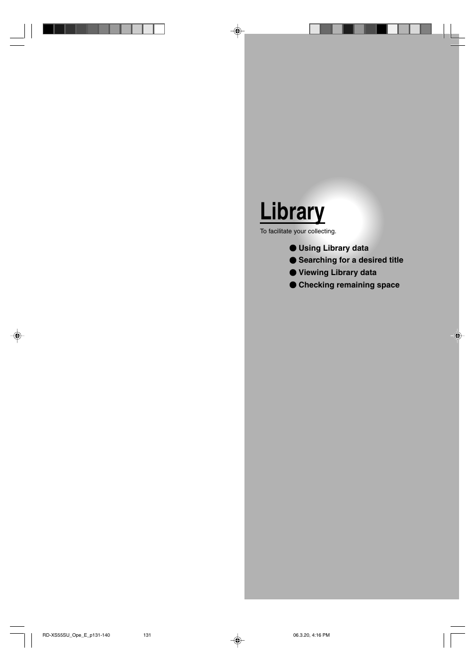 Library | Toshiba RD-XS55KU User Manual | Page 131 / 199