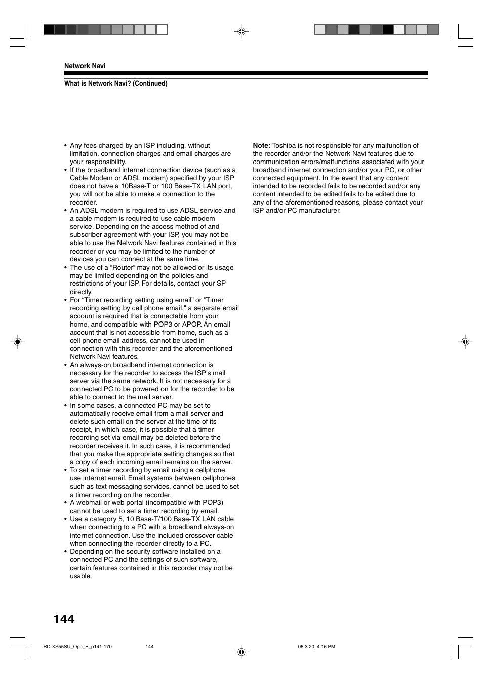 Toshiba RD-XS55KU User Manual | Page 144 / 199
