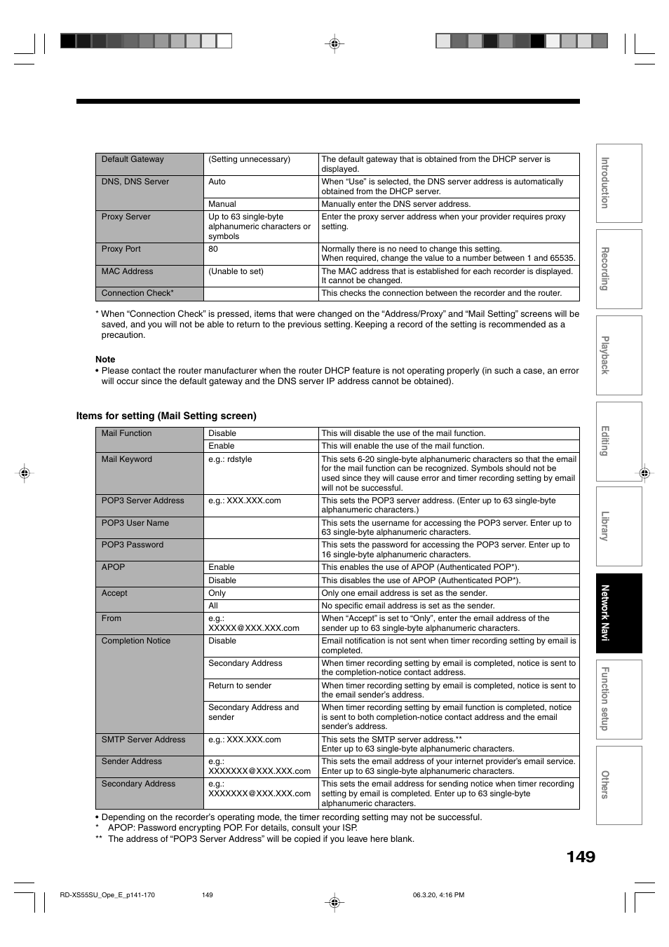 Toshiba RD-XS55KU User Manual | Page 149 / 199