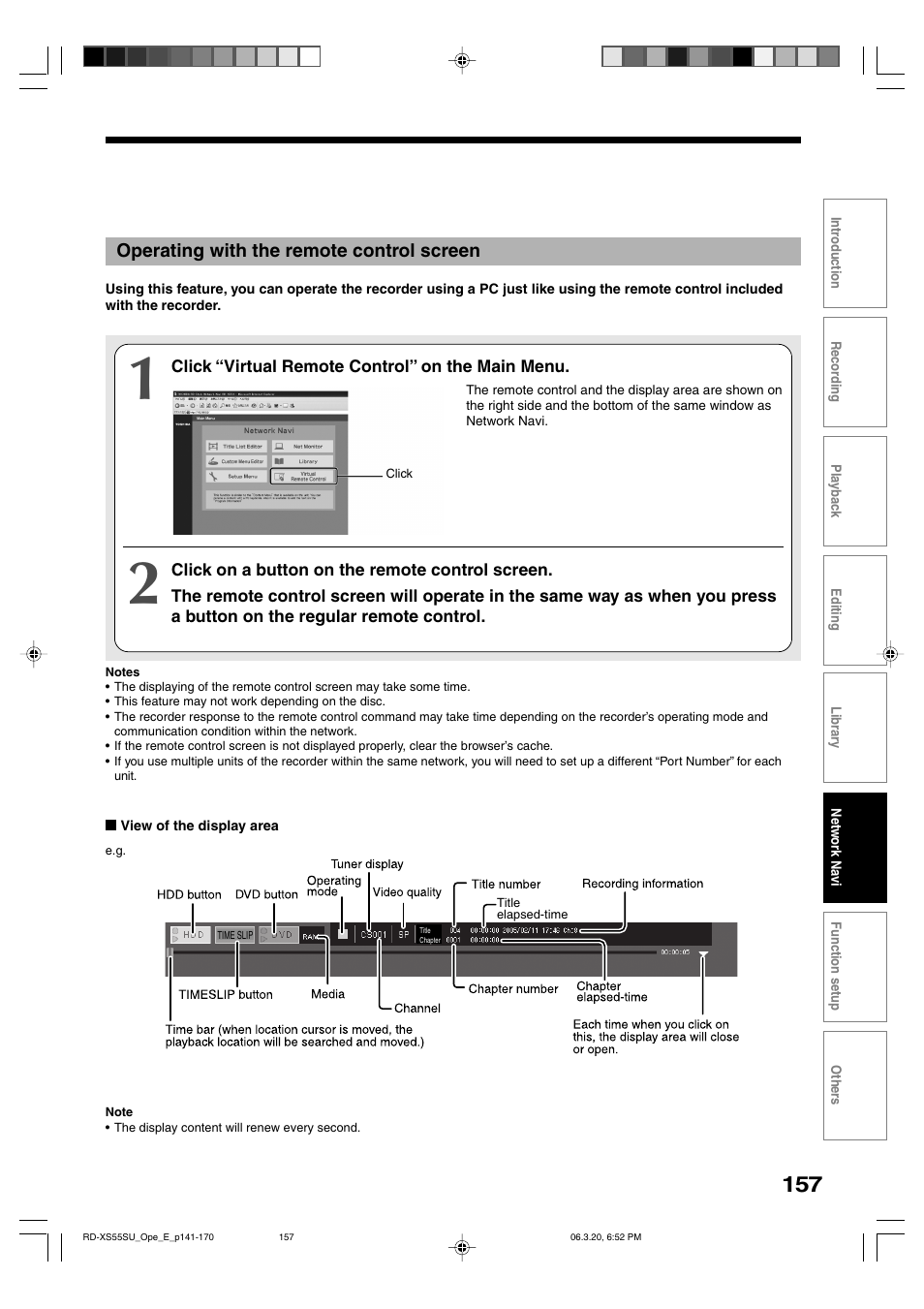 Toshiba RD-XS55KU User Manual | Page 157 / 199