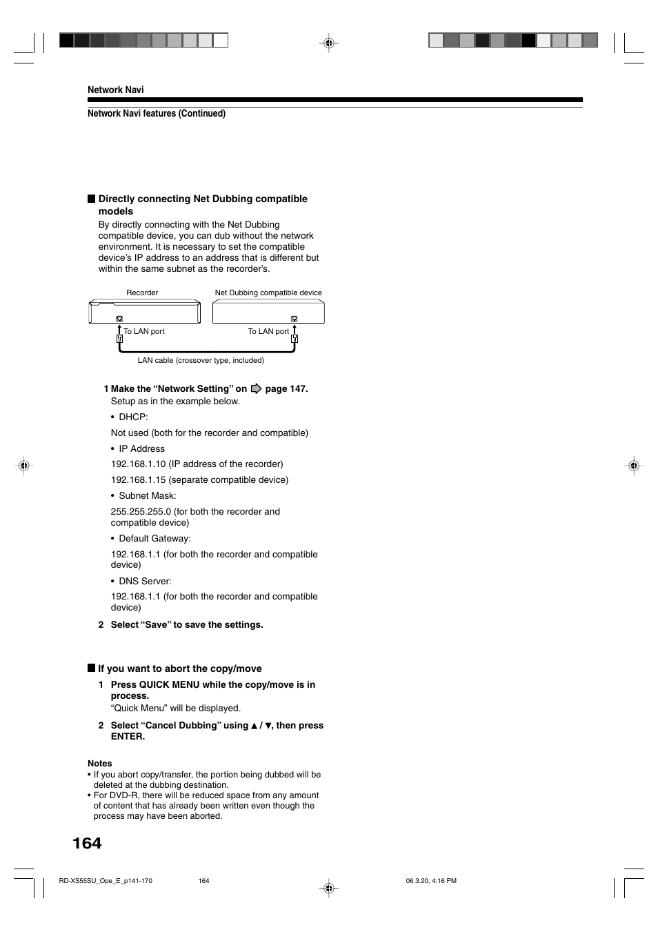 Toshiba RD-XS55KU User Manual | Page 164 / 199