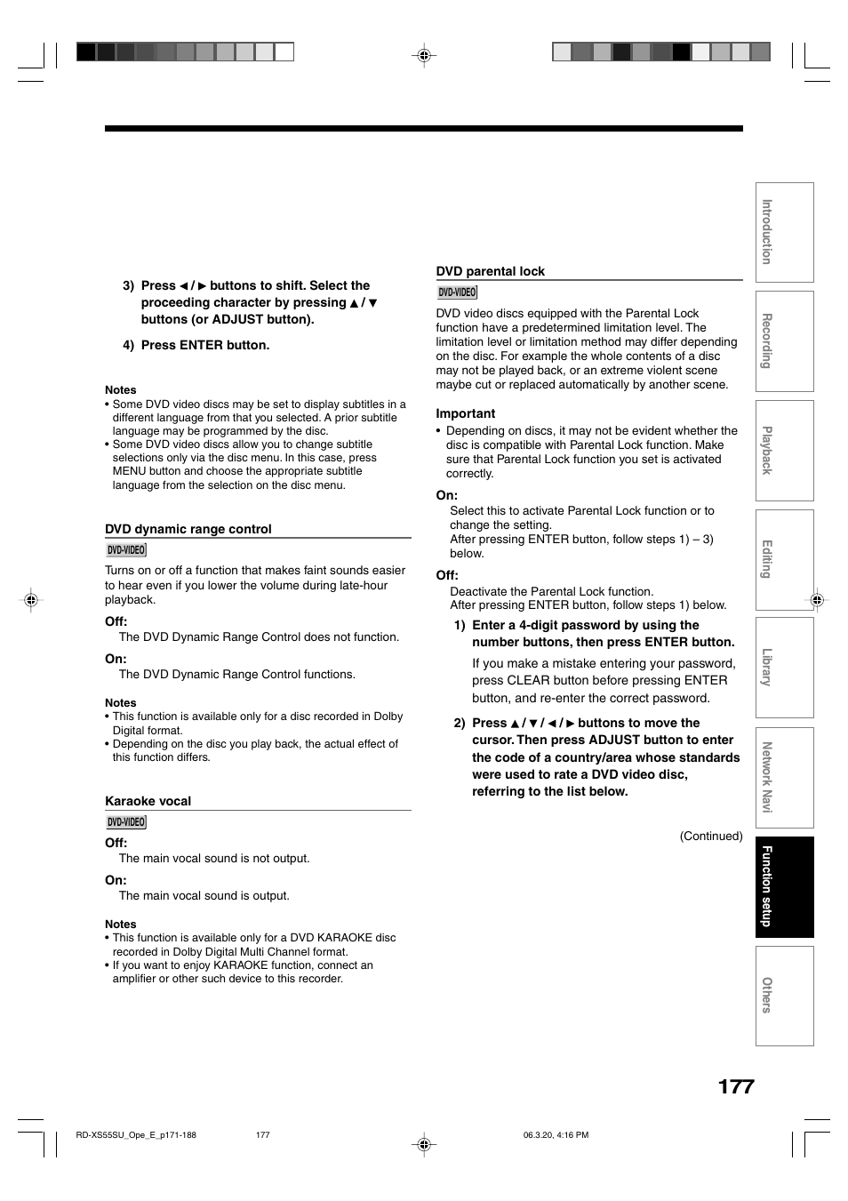 Toshiba RD-XS55KU User Manual | Page 177 / 199