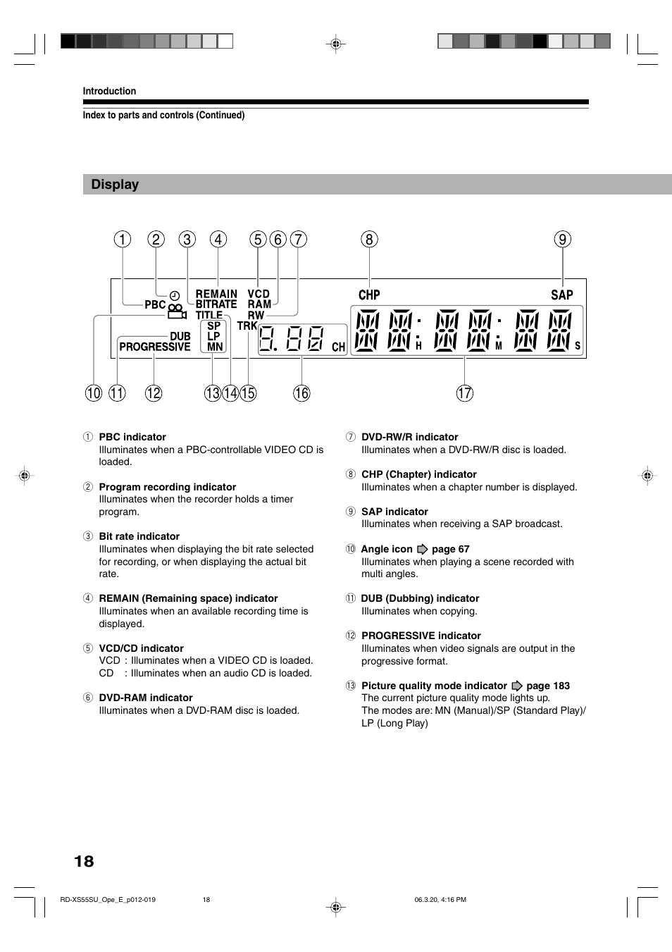 Toshiba RD-XS55KU User Manual | Page 18 / 199