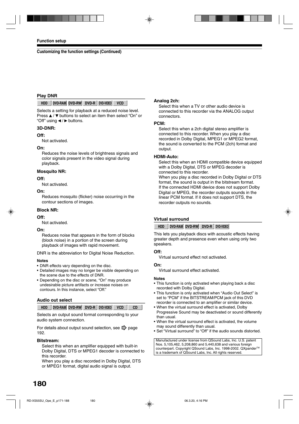 Toshiba RD-XS55KU User Manual | Page 180 / 199