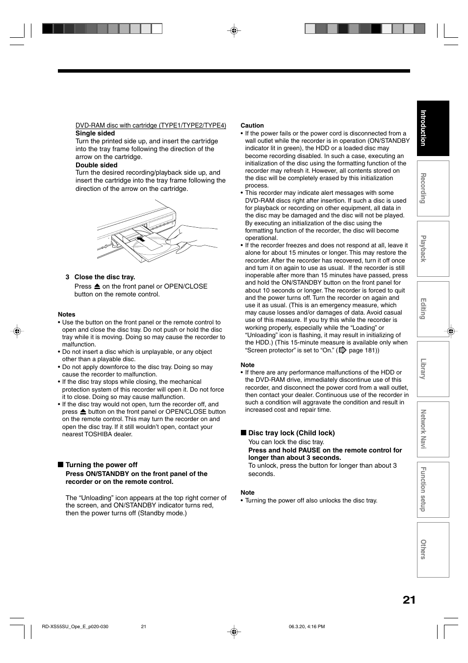 Toshiba RD-XS55KU User Manual | Page 21 / 199