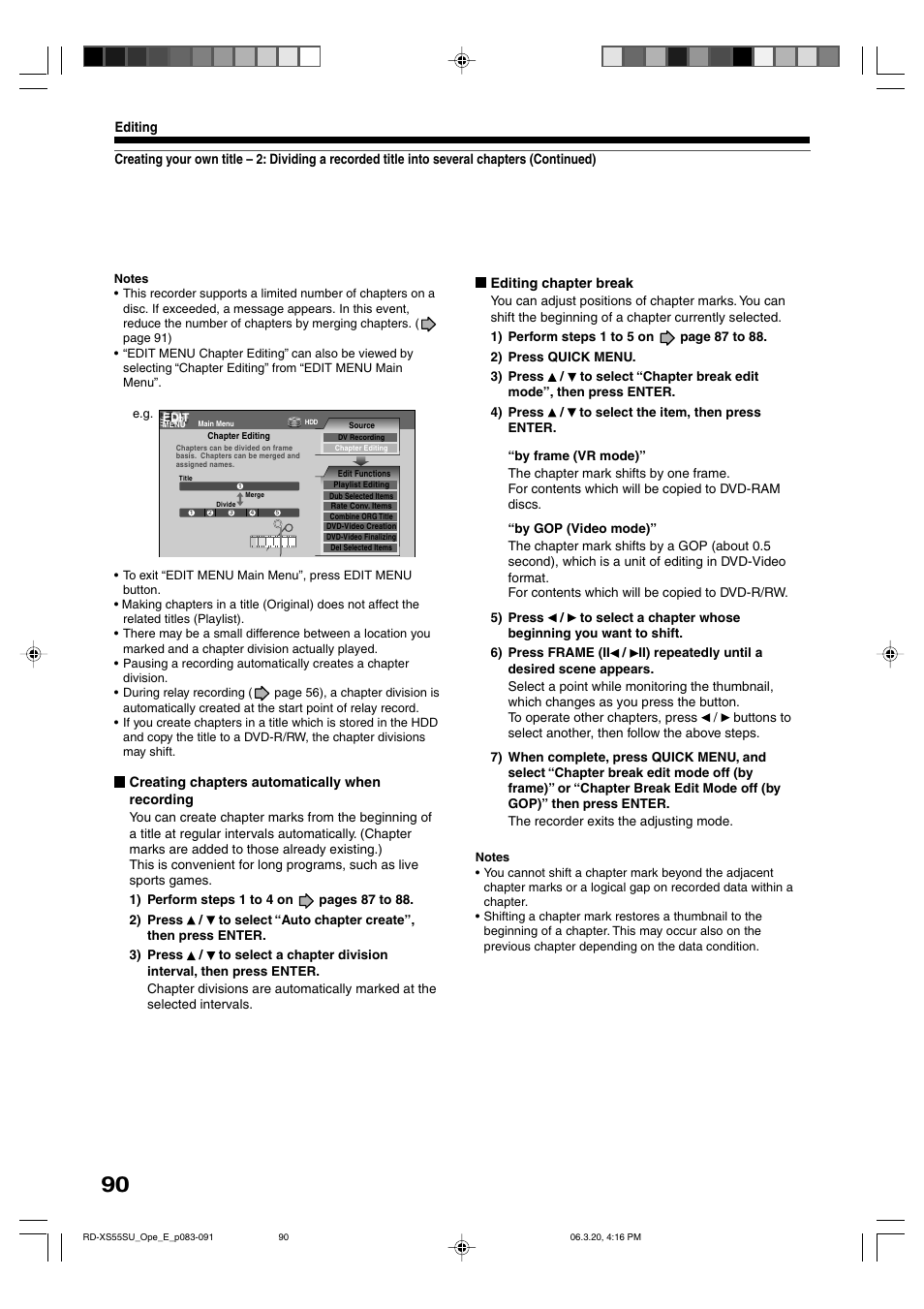 Toshiba RD-XS55KU User Manual | Page 90 / 199