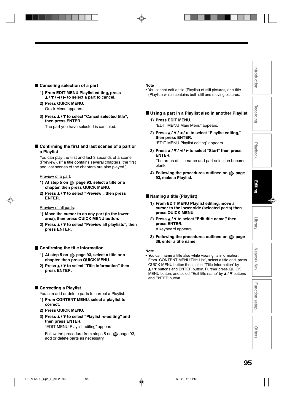 Toshiba RD-XS55KU User Manual | Page 95 / 199