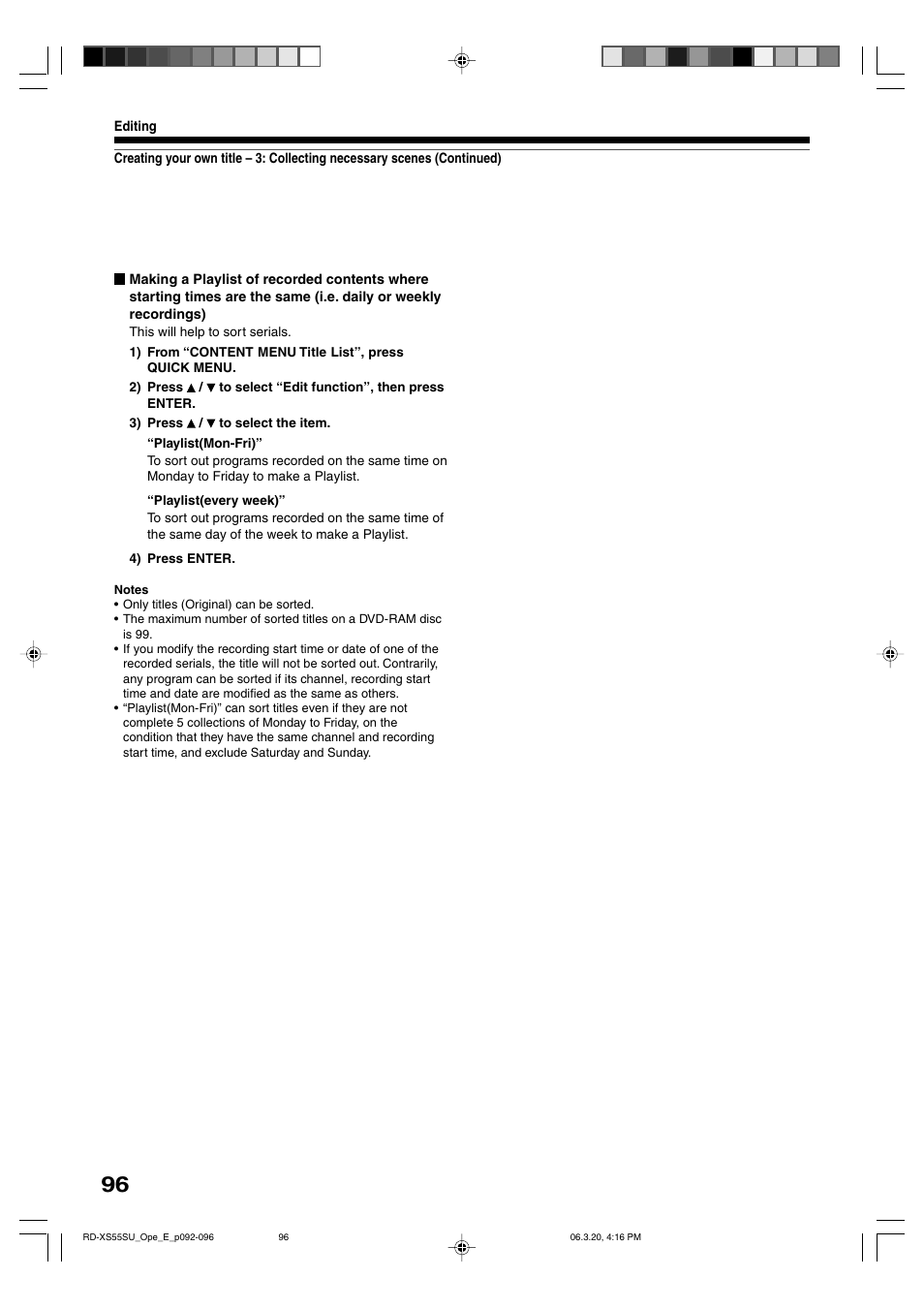 Toshiba RD-XS55KU User Manual | Page 96 / 199