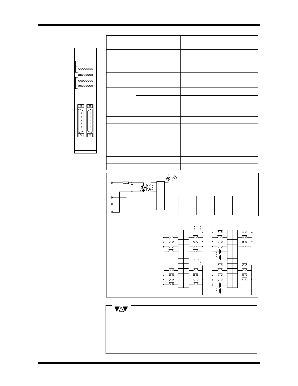 Specification 24, Prosec t2n, Point dc input | Terminal connections, Circuit configuration | Toshiba T2N User Manual | Page 39 / 272