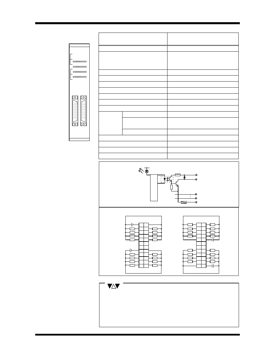 Specification, User’s manual 31, Point transistor output | Terminal connections circuit configuration | Toshiba T2N User Manual | Page 46 / 272