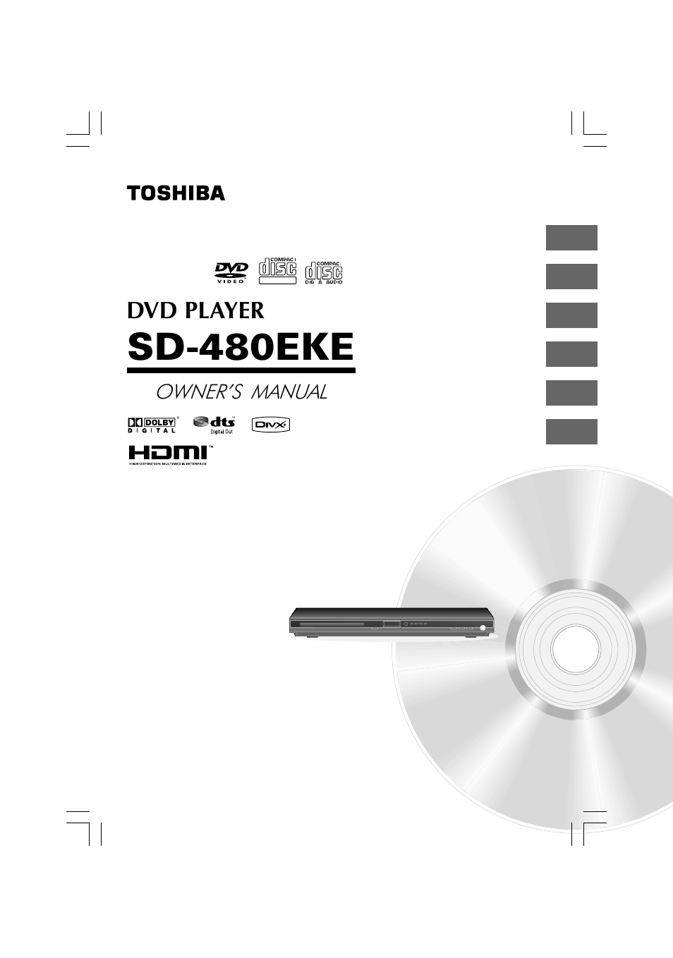 Toshiba SD-480EKE User Manual | 40 pages