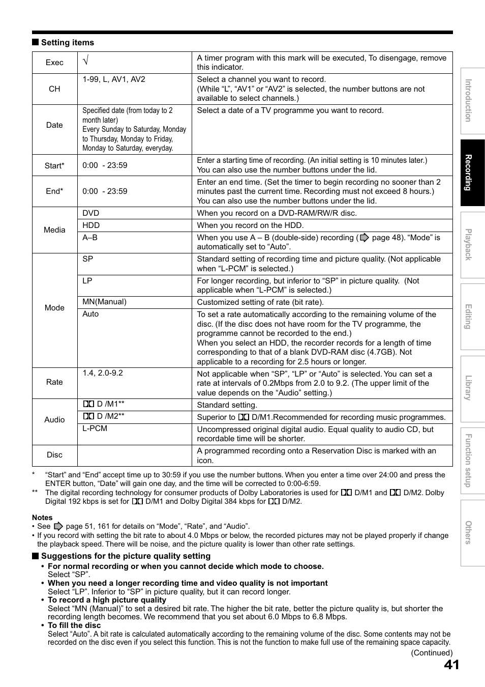 Toshiba RD-XS32SB User Manual | Page 105 / 239