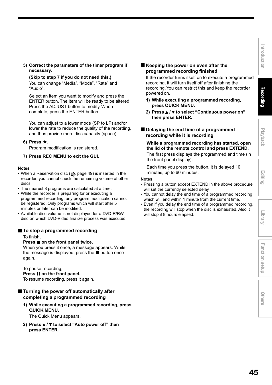 Toshiba RD-XS32SB User Manual | Page 109 / 239