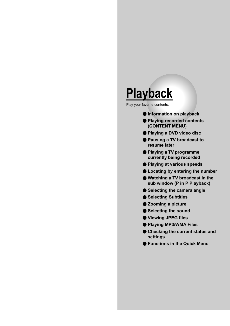 Playback | Toshiba RD-XS32SB User Manual | Page 117 / 239