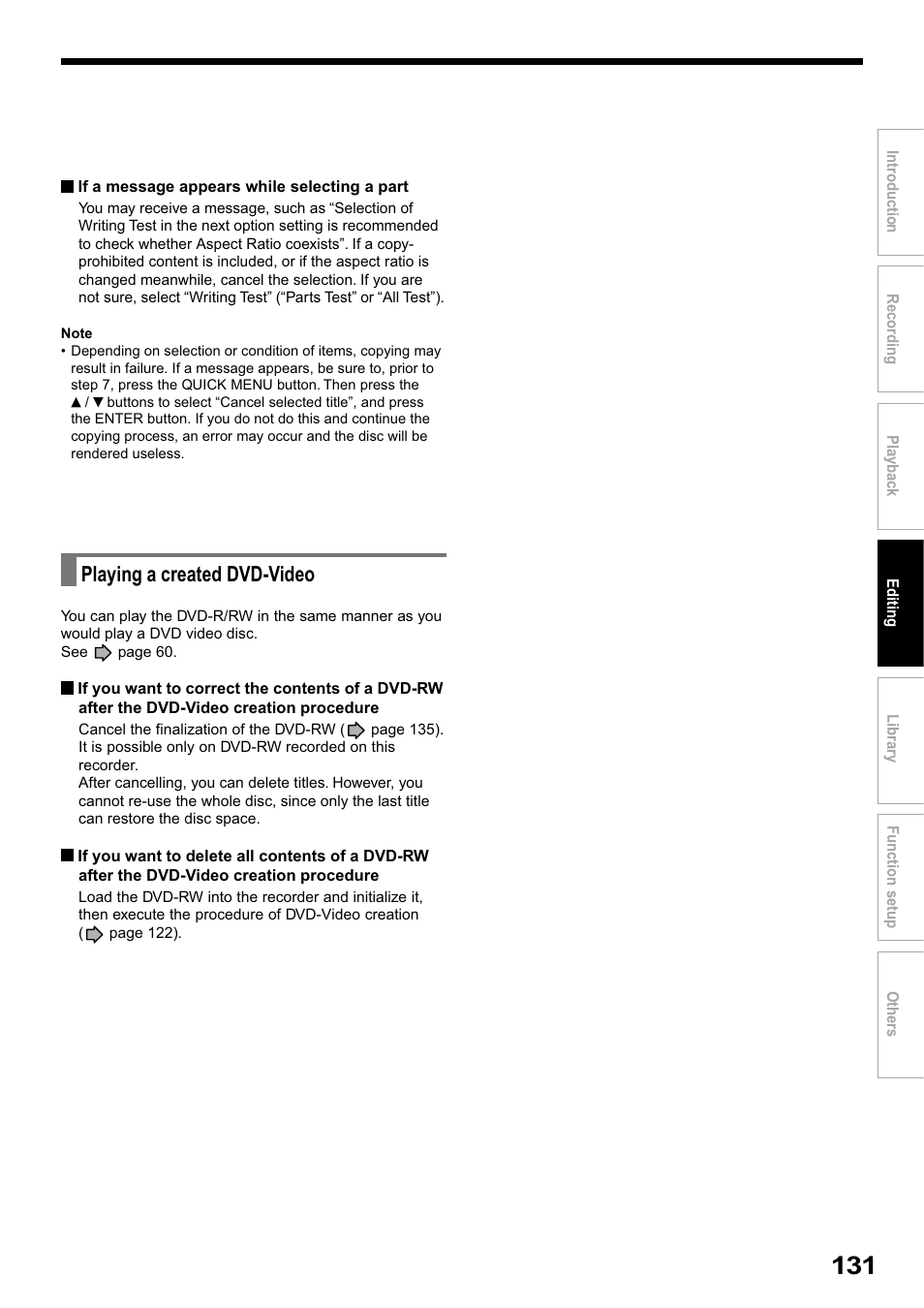 Playing a created dvd-video | Toshiba RD-XS32SB User Manual | Page 195 / 239