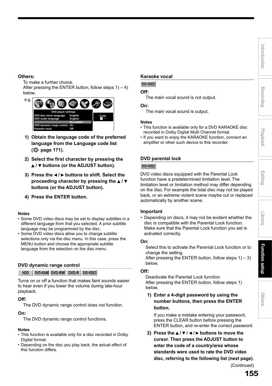 Toshiba RD-XS32SB User Manual | Page 219 / 239