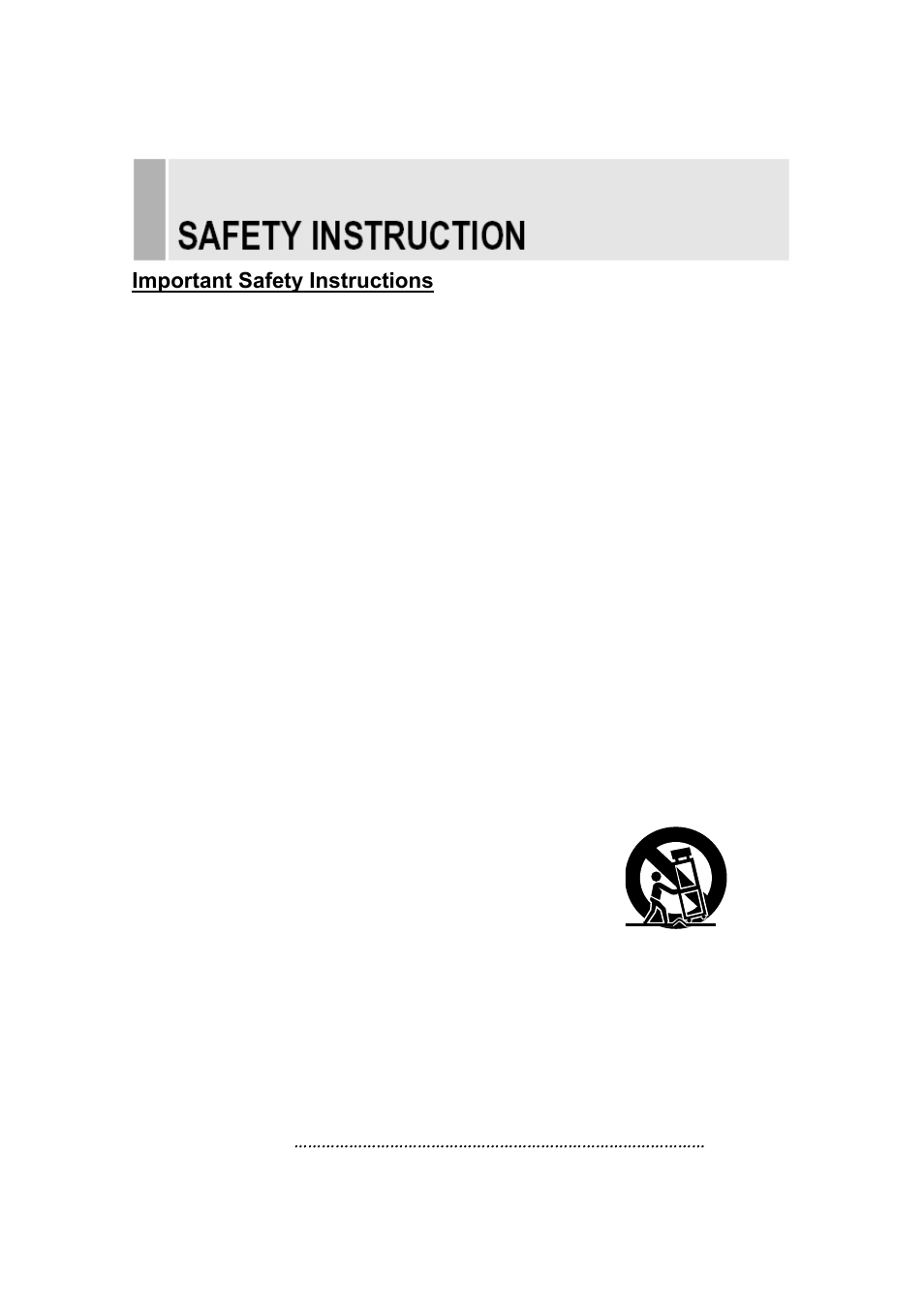 Important safety instructions | Toshiba 20RTH User Manual | Page 3 / 31