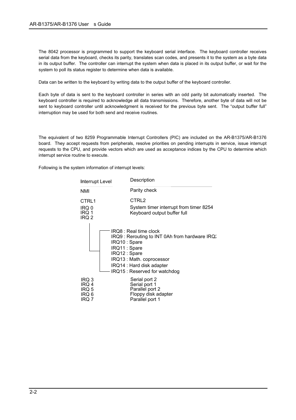 3 keyboard controller, 4 interrupt controller | Toshiba 386SX User Manual | Page 10 / 69