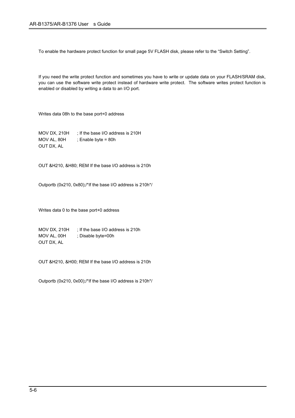 1 hardware write protect, 2 software write protect, 3 enable the software write protect | 4 disable the software write protect | Toshiba 386SX User Manual | Page 38 / 69