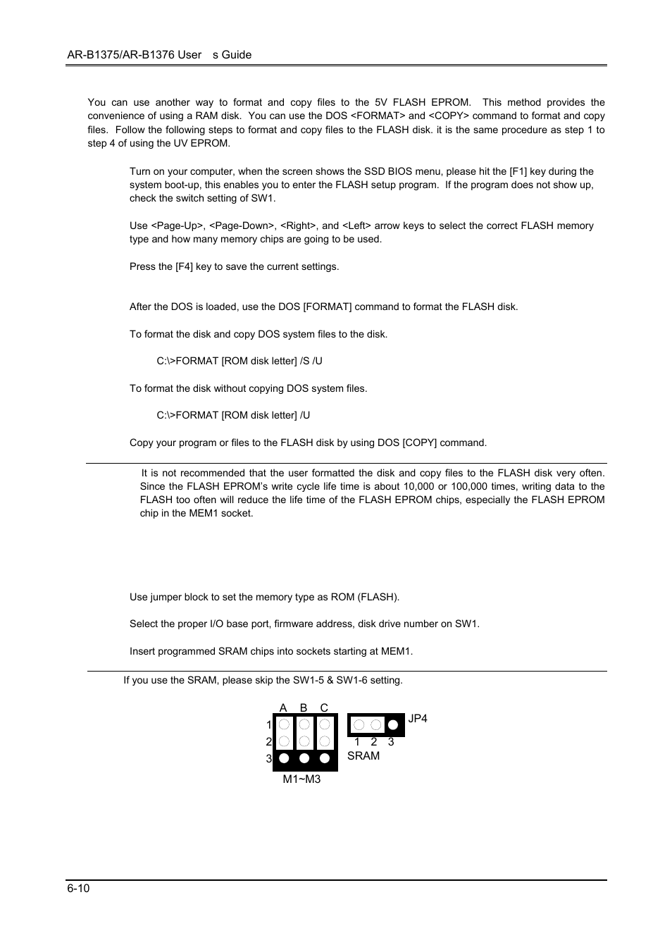 4 ram disk | Toshiba 386SX User Manual | Page 50 / 69