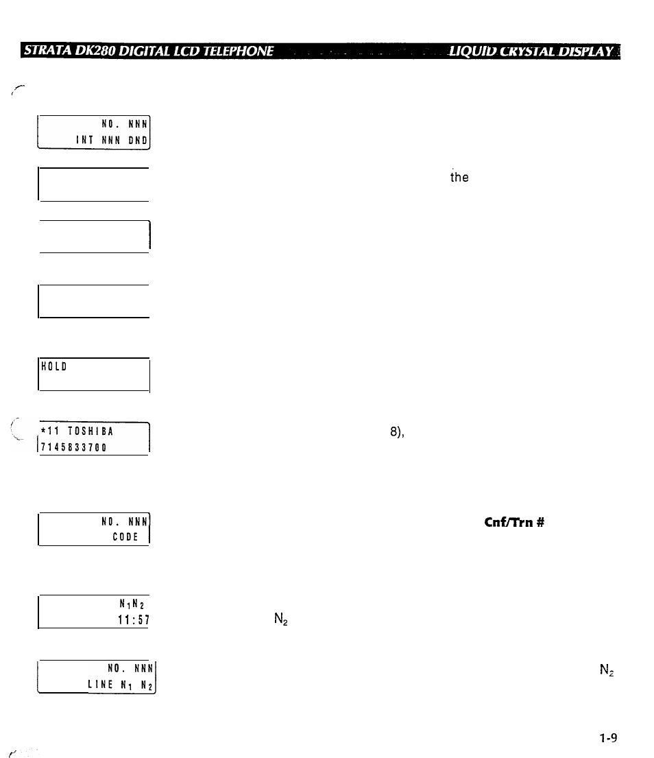 Toshiba Strata DK280 User Manual | Page 18 / 43