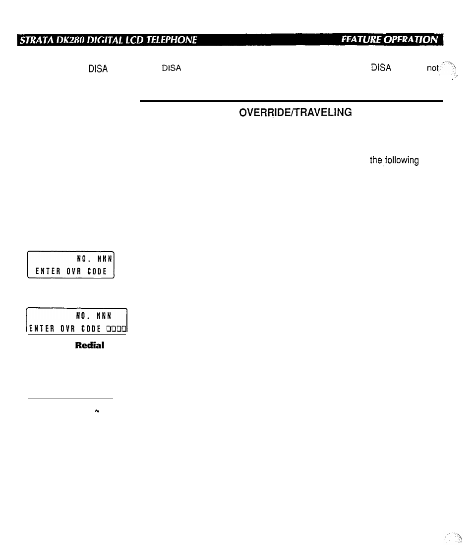 Toll restriction override | Toshiba Strata DK280 User Manual | Page 24 / 43