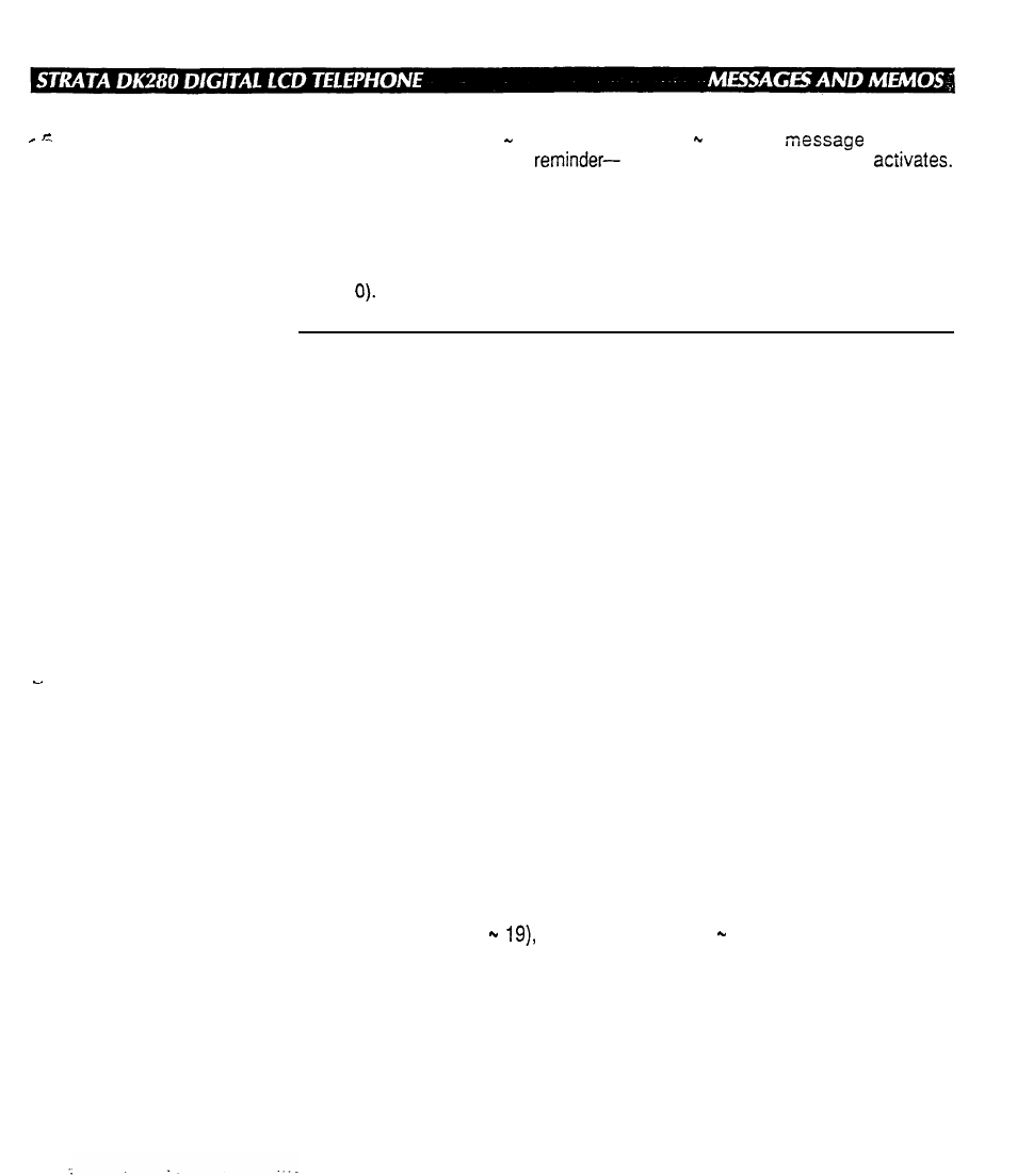 Message sending | Toshiba Strata DK280 User Manual | Page 39 / 43