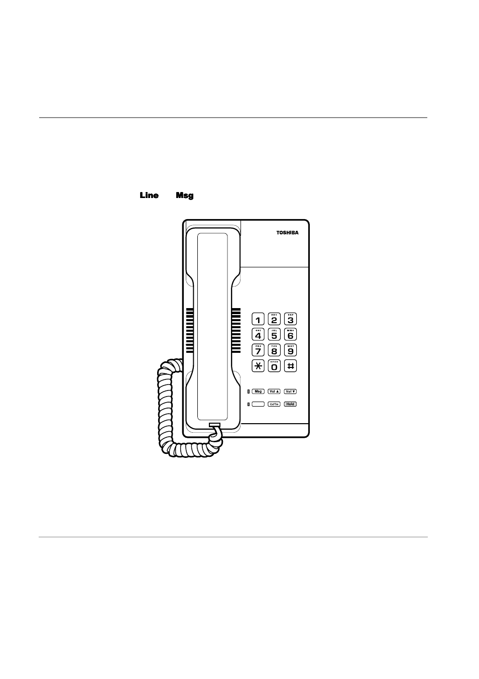 Buttons, Figure 4 digital single line telephone (dkt2001) | Toshiba Strata CT DKT2510-FSD User Manual | Page 124 / 196