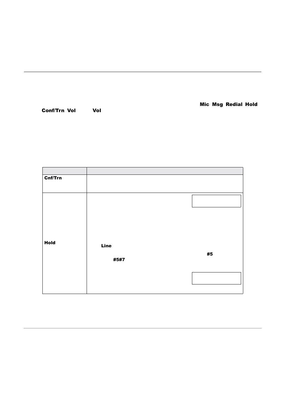 Buttons, Fixed buttons, Table 1 fixed button definitions | Toshiba Strata CT DKT2510-FSD User Manual | Page 20 / 196