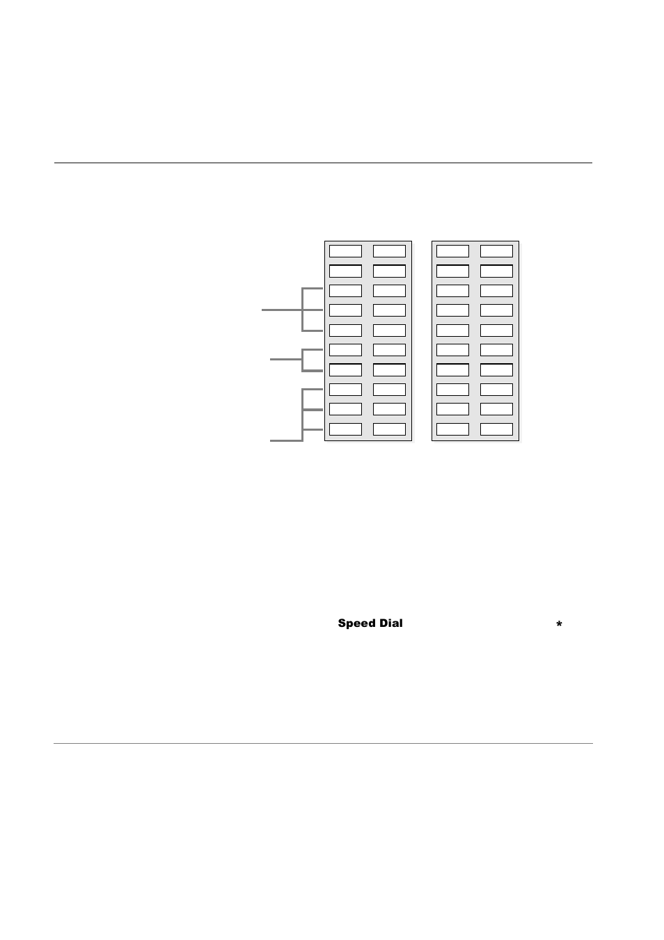 Figure 2 multiple directory numbers example, Button, you can substitute the | Toshiba Strata CT DKT2510-FSD User Manual | Page 24 / 196