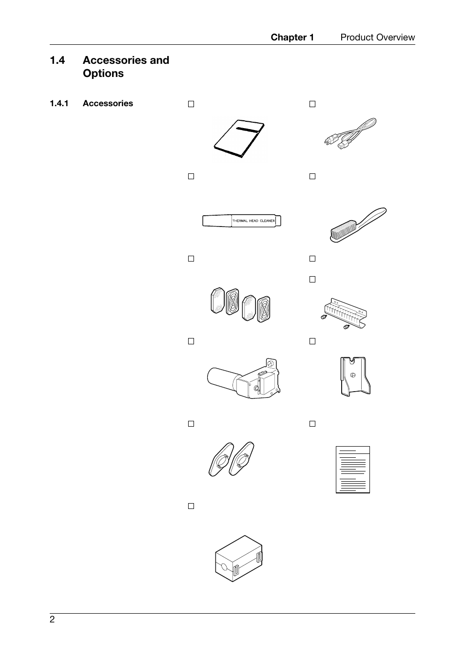 4 accessories and options, Accessories | Toshiba TEC CB-426-T3-QQ User Manual | Page 10 / 122