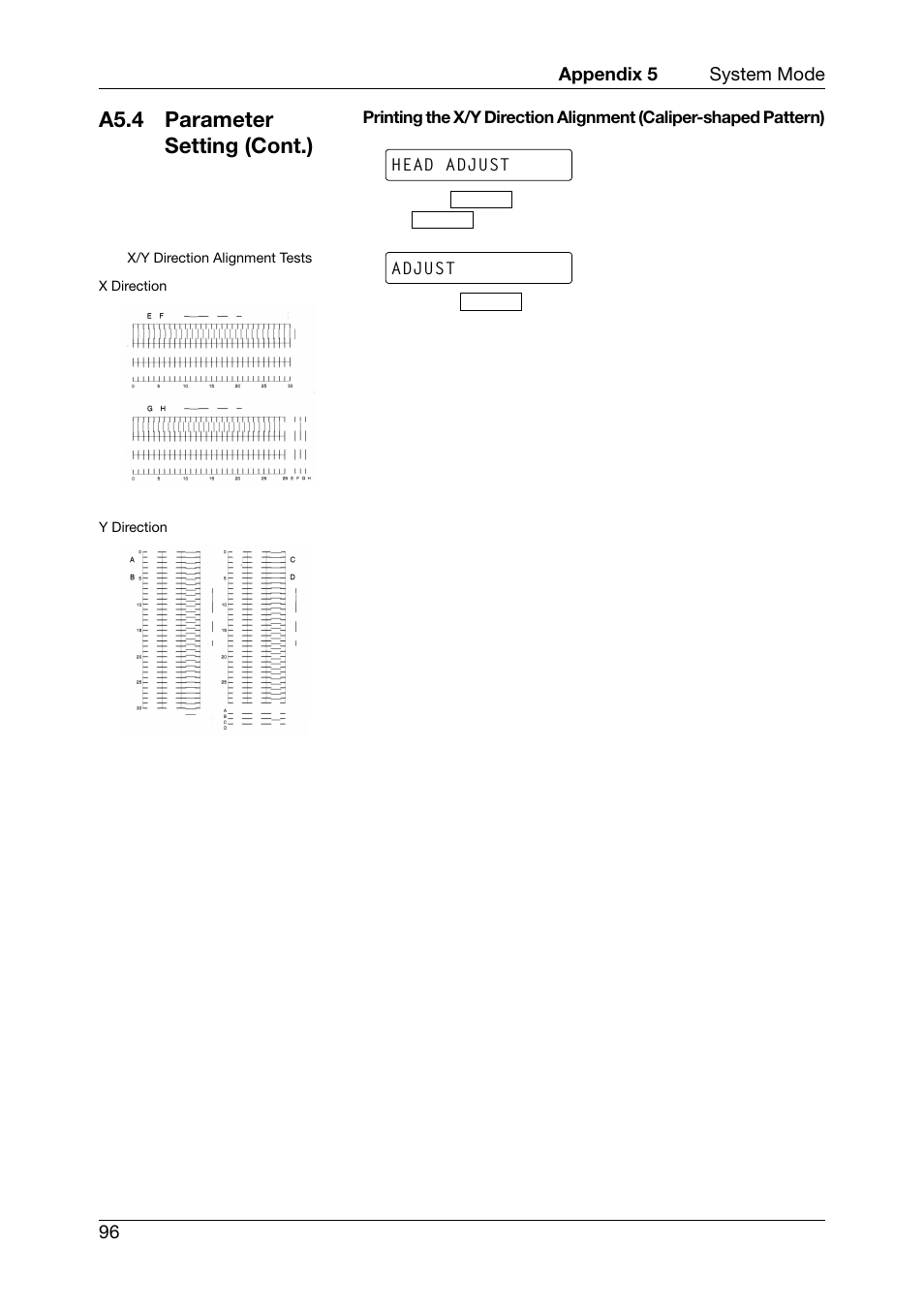 A5.4 parameter setting (cont.) | Toshiba TEC CB-426-T3-QQ User Manual | Page 104 / 122