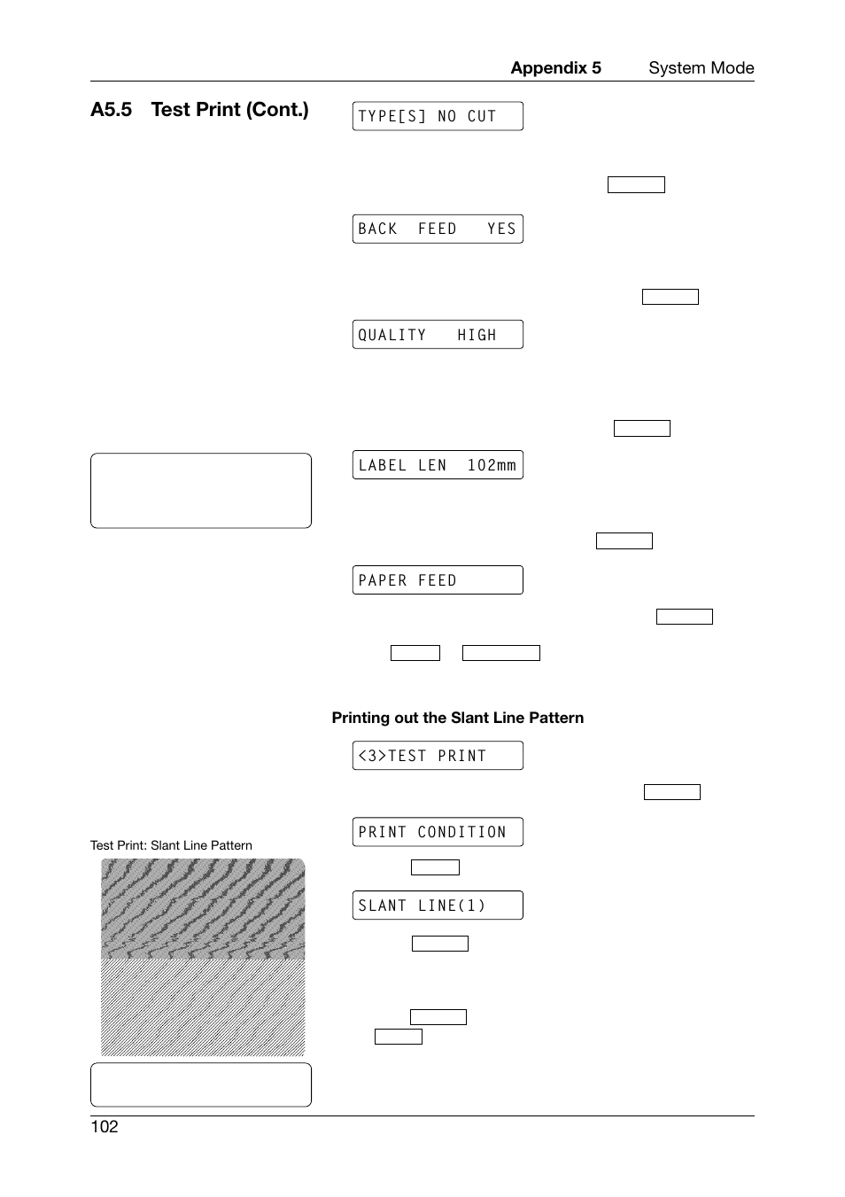 A5.5 test print (cont.) | Toshiba TEC CB-426-T3-QQ User Manual | Page 110 / 122