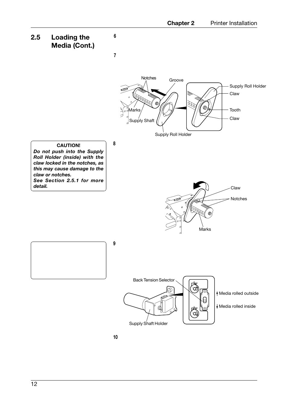 5 loading the media (cont.) | Toshiba TEC CB-426-T3-QQ User Manual | Page 20 / 122