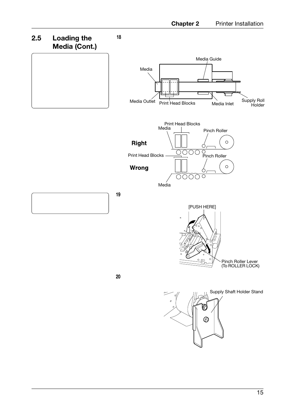 5 loading the media (cont.) | Toshiba TEC CB-426-T3-QQ User Manual | Page 23 / 122