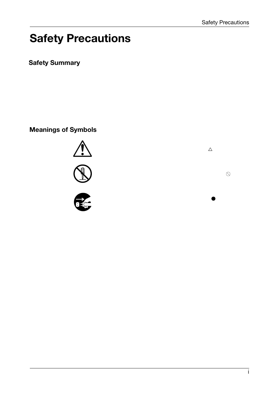 Safety precautions | Toshiba TEC CB-426-T3-QQ User Manual | Page 3 / 122