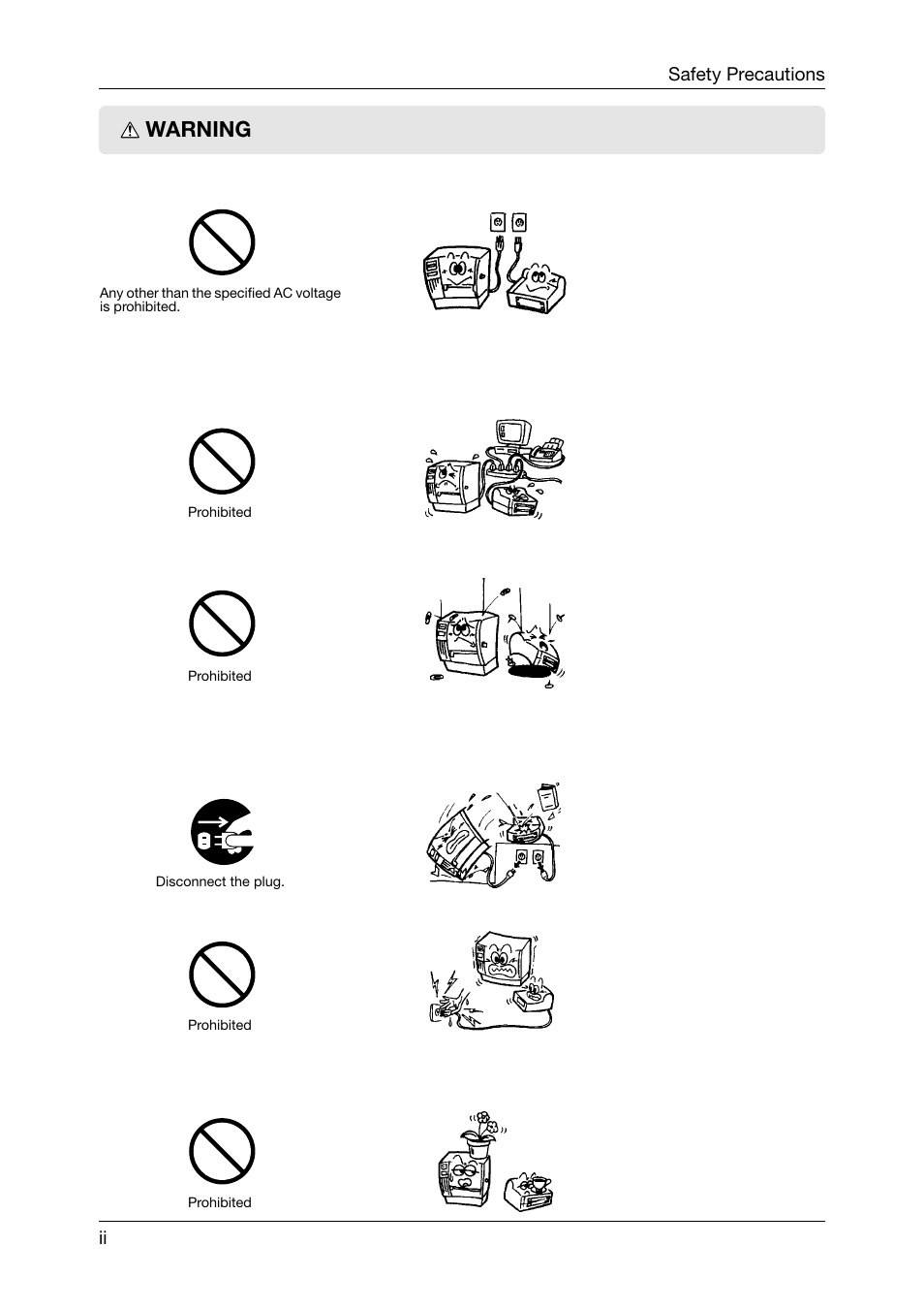 Warning | Toshiba TEC CB-426-T3-QQ User Manual | Page 4 / 122