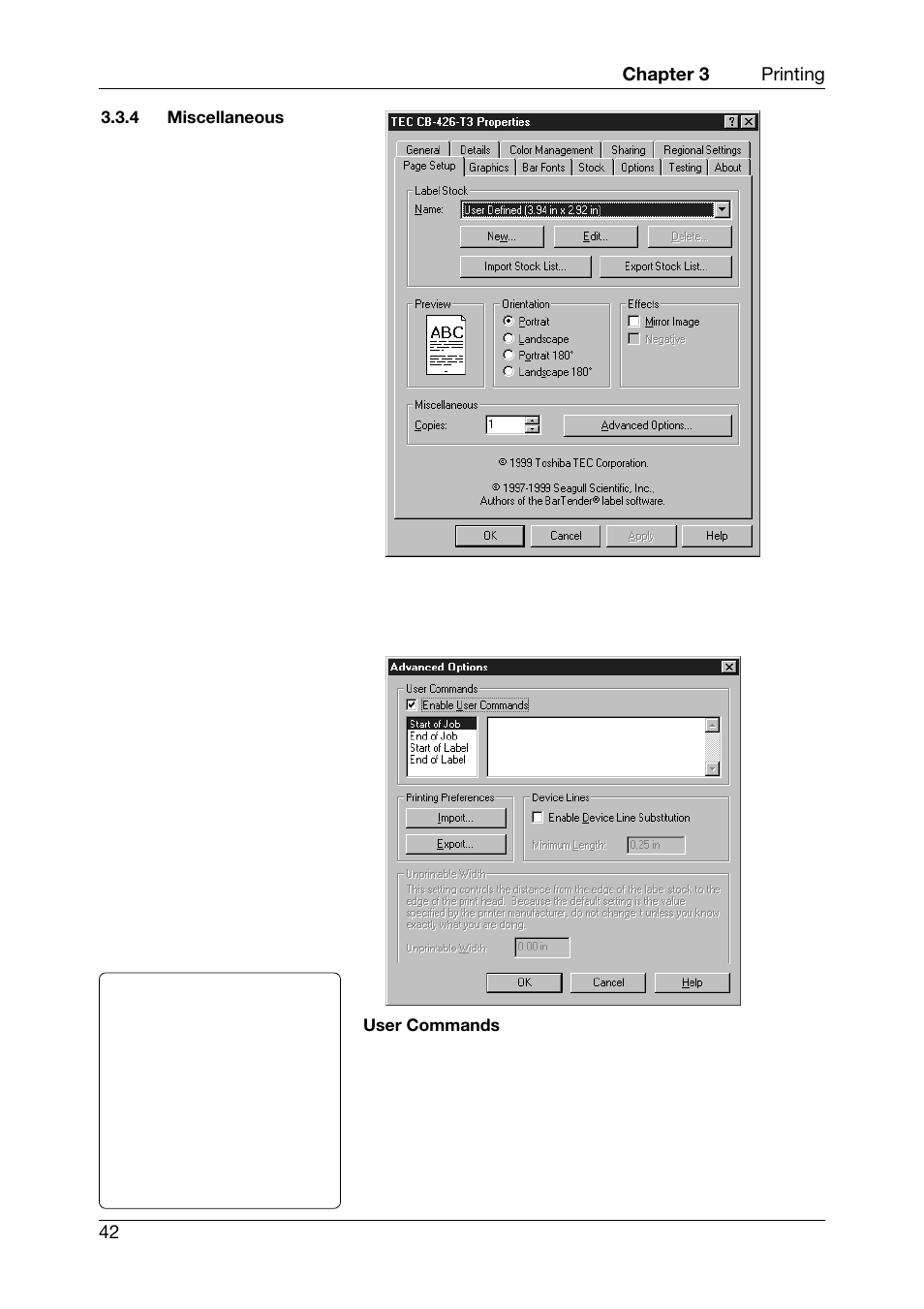 Miscellaneous | Toshiba TEC CB-426-T3-QQ User Manual | Page 50 / 122