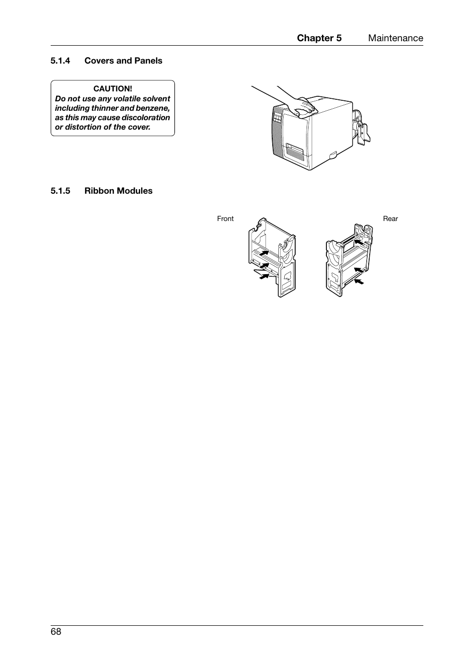 Covers and panels, Ribbon modules | Toshiba TEC CB-426-T3-QQ User Manual | Page 76 / 122