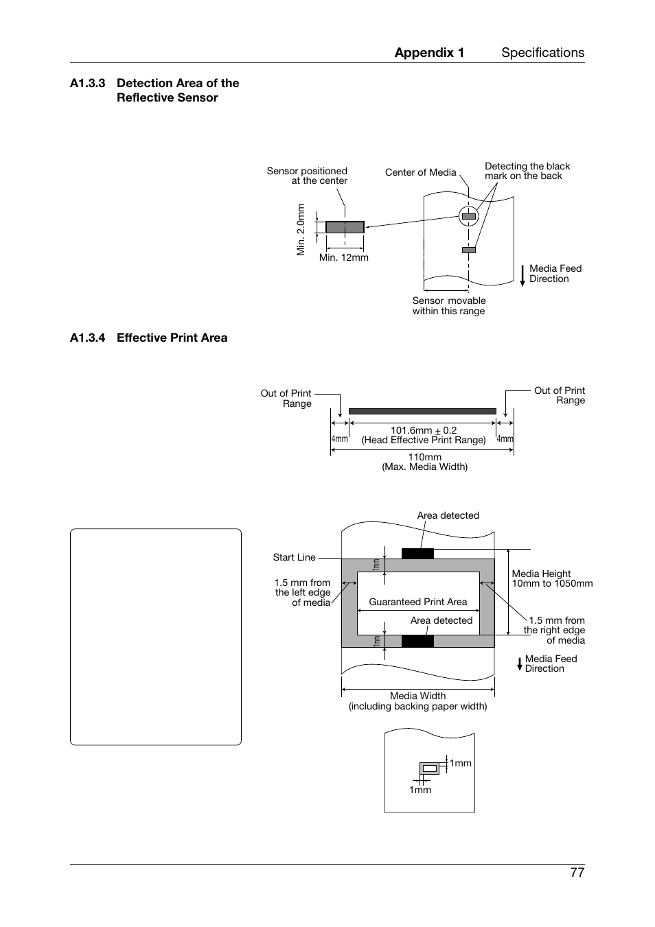 Appendix 1 specifications 77 | Toshiba TEC CB-426-T3-QQ User Manual | Page 85 / 122