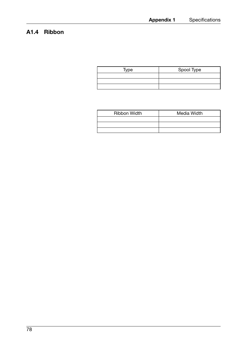 A1.4 ribbon | Toshiba TEC CB-426-T3-QQ User Manual | Page 86 / 122