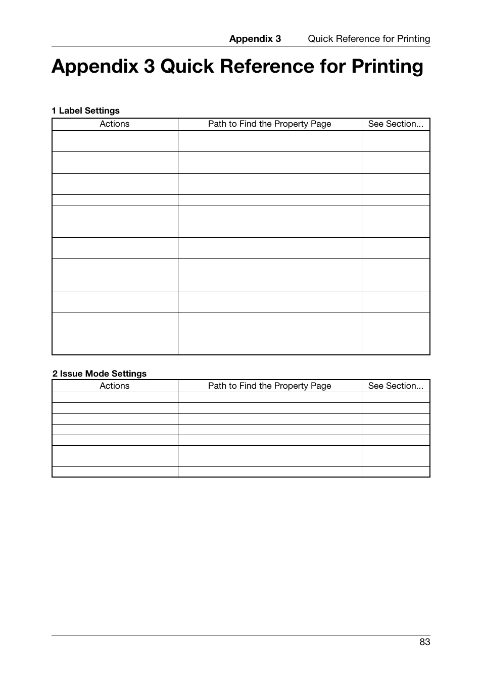 Appendix 3 quick reference for printing | Toshiba TEC CB-426-T3-QQ User Manual | Page 91 / 122