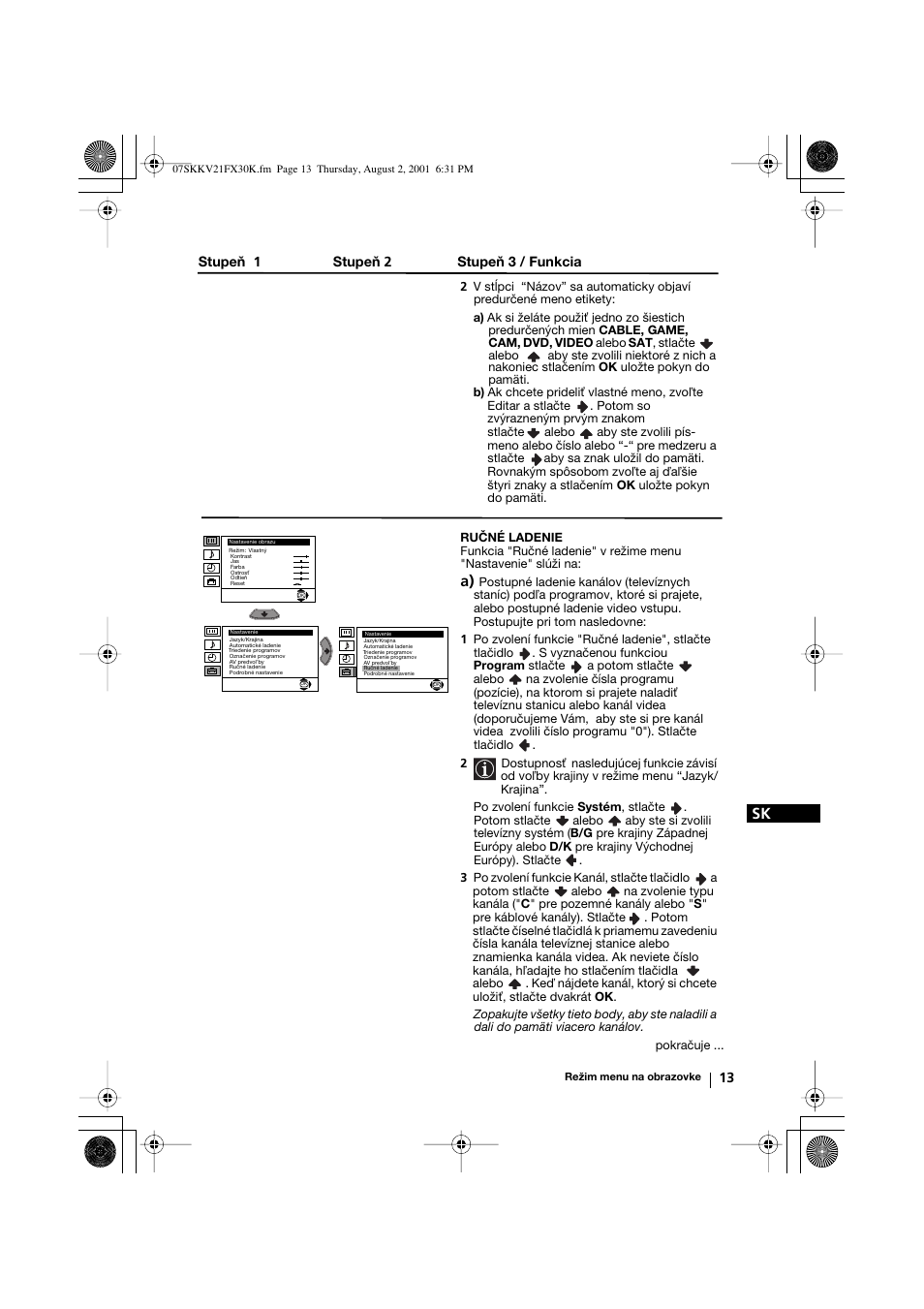 Sony KV-21FX30K User Manual | Page 126 / 135