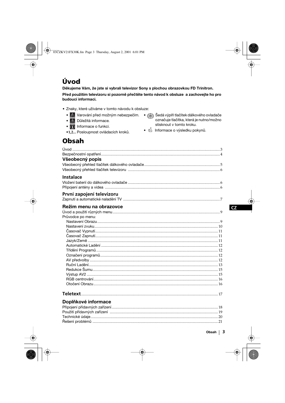 Sony KV-21FX30K User Manual | Page 40 / 135