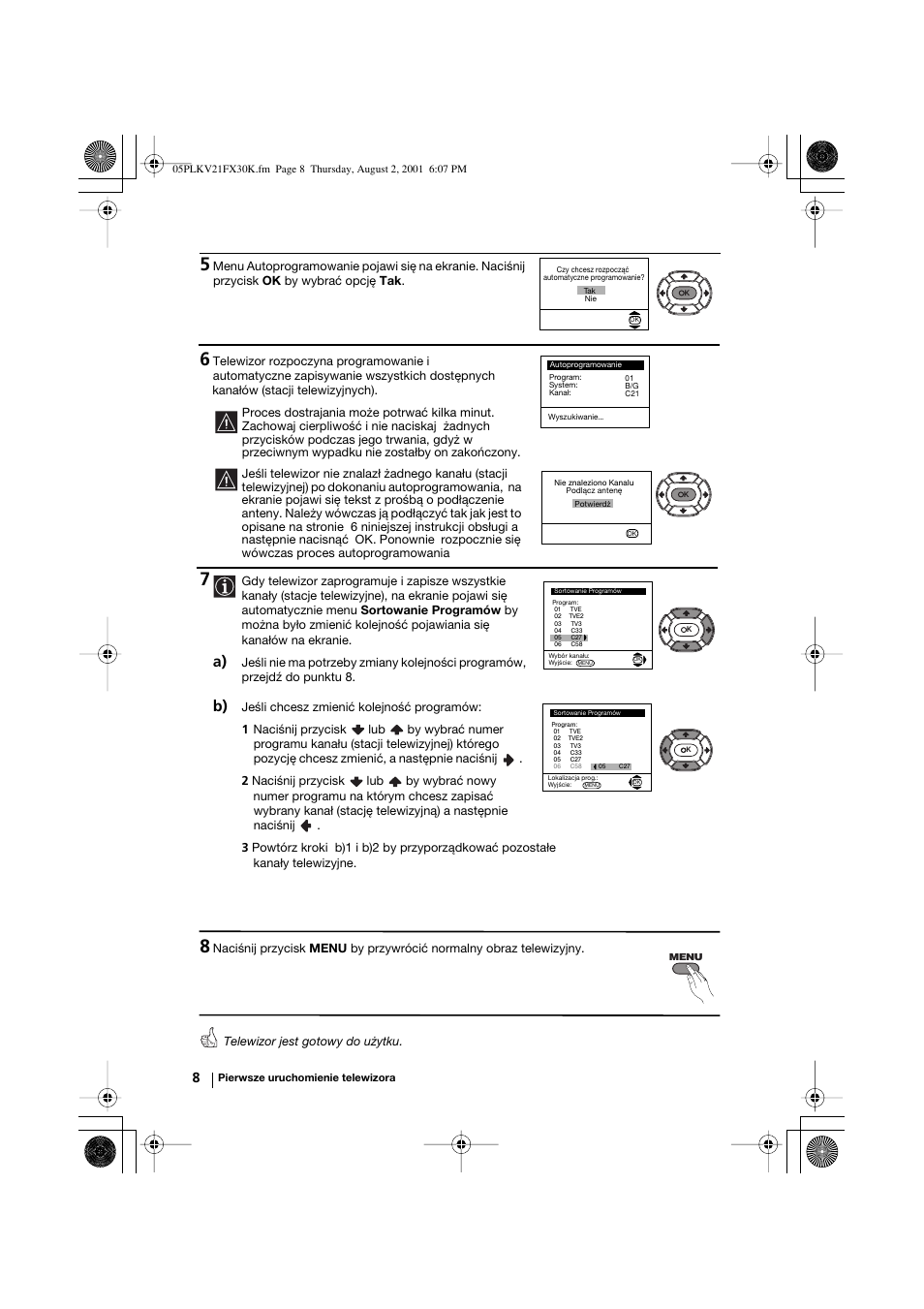 Sony KV-21FX30K User Manual | Page 83 / 135