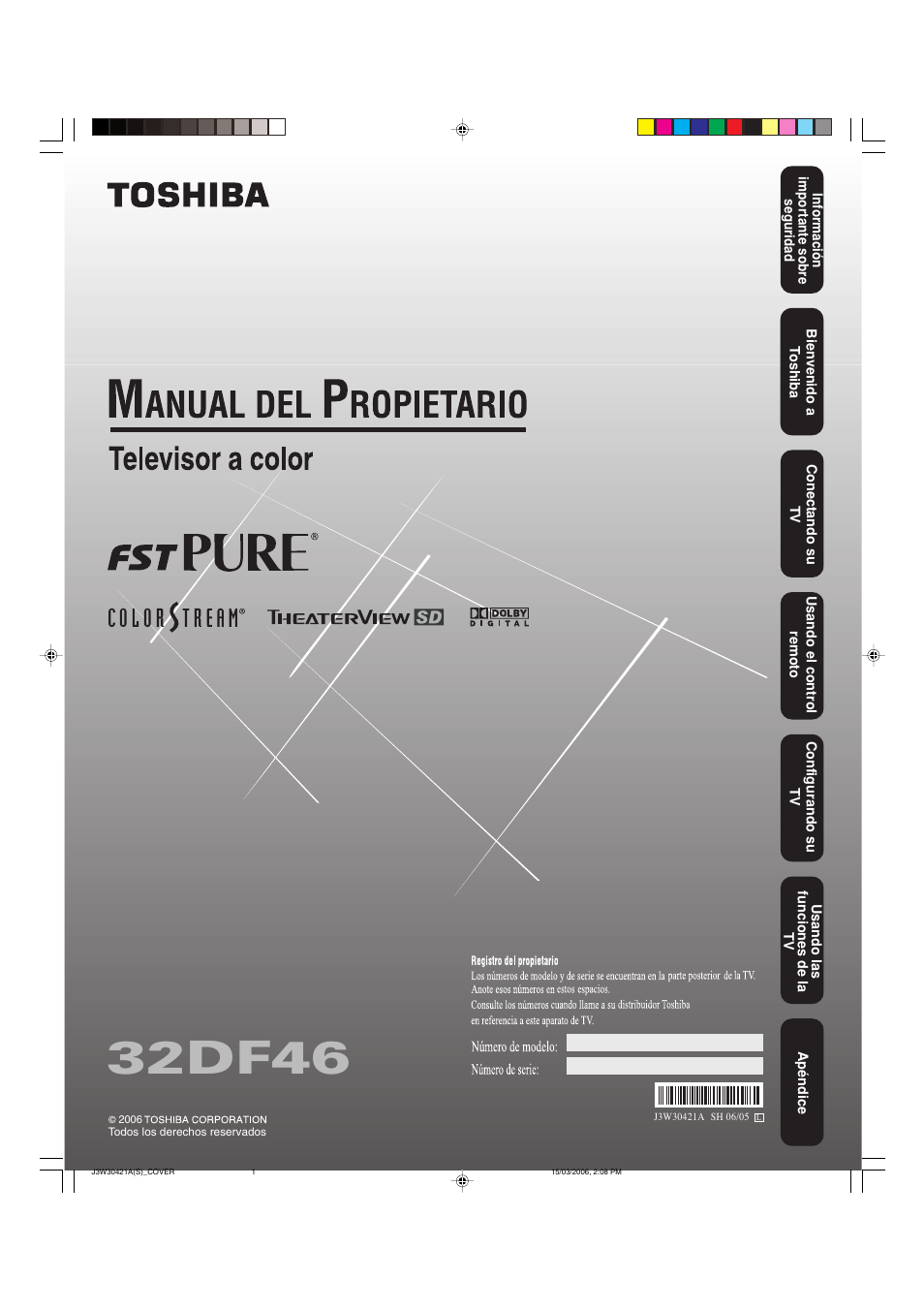 32df46 | Toshiba 27DF46 User Manual | Page 39 / 76