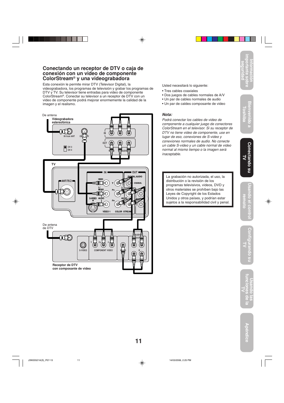 Y una videograbadora | Toshiba 27DF46 User Manual | Page 49 / 76