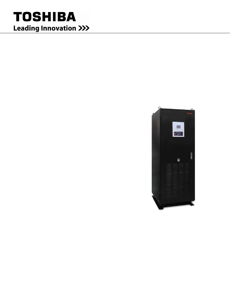 Toshiba Uninterruptible Power System G9000 User Manual | 104 pages