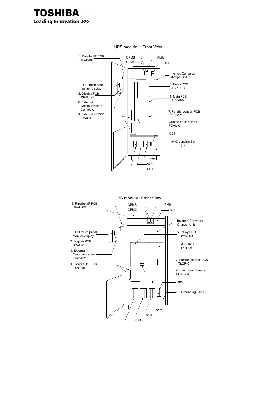 Toshiba Uninterruptible Power System G9000 User Manual | Page 22 / 104